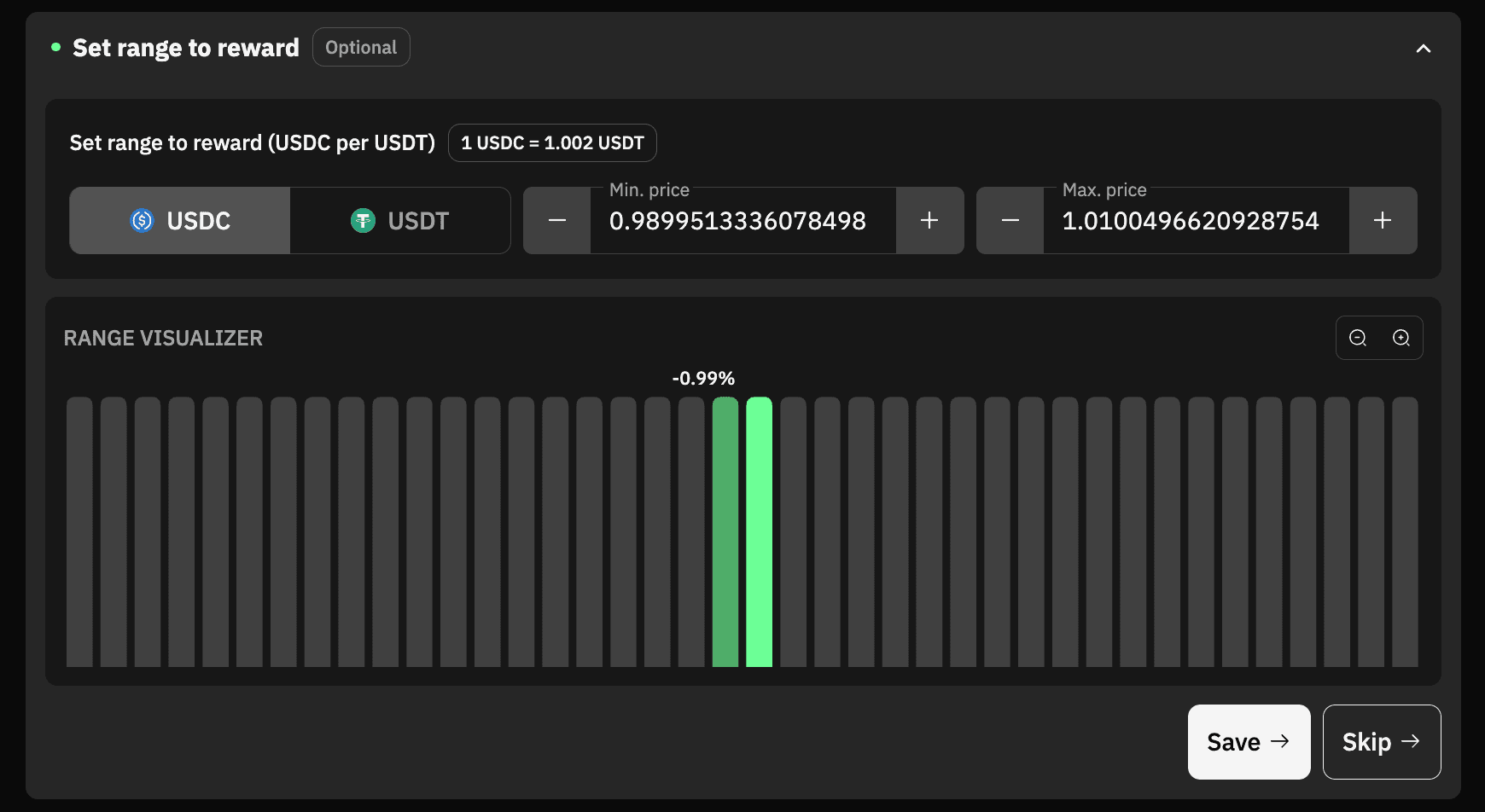 Configured RBI step